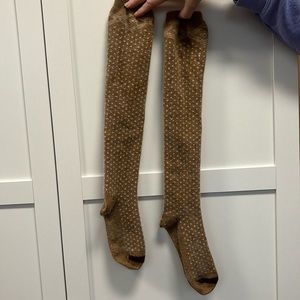 Fuzzy Tan Knee High Socks FREE WHEN BUNDLED
